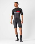 CASTELLI Cycling short sleeve jersey - A BLOCCO - black/grey/red