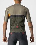 CASTELLI Cycling short sleeve jersey - A BLOCCO - grey/orange/green