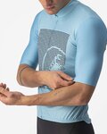 CASTELLI Cycling short sleeve jersey - BAGARRE - blue