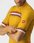 CASTELLI Cycling short sleeve jersey - GRIMPEUR - yellow