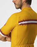CASTELLI Cycling short sleeve jersey - GRIMPEUR - yellow