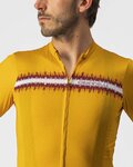 CASTELLI Cycling short sleeve jersey - GRIMPEUR - yellow