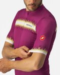 CASTELLI Cycling short sleeve jersey - GRIMPEUR - cyclamen