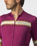 CASTELLI Cycling short sleeve jersey - GRIMPEUR - cyclamen