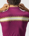 CASTELLI Cycling short sleeve jersey - GRIMPEUR - cyclamen