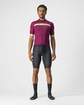 CASTELLI Cycling short sleeve jersey - GRIMPEUR - cyclamen
