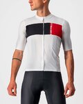 CASTELLI Cycling short sleeve jersey - PROLOGO VII - black/grey/beige