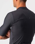 CASTELLI Cycling short sleeve jersey - PROLOGO VII - black/beige/grey