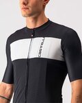 CASTELLI Cycling short sleeve jersey - PROLOGO VII - black/beige/grey