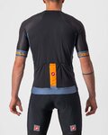 CASTELLI Cycling short sleeve jersey - ENTRATA VI - blue/orange/black