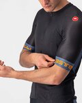 CASTELLI Cycling short sleeve jersey - ENTRATA VI - blue/orange/black