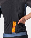 CASTELLI Cycling short sleeve jersey - ENTRATA VI - blue/orange/black