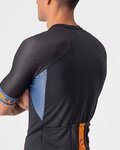 CASTELLI Cycling short sleeve jersey - ENTRATA VI - blue/orange/black