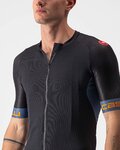 CASTELLI Cycling short sleeve jersey - ENTRATA VI - blue/orange/black