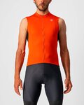 CASTELLI Cycling sleeveless jersey - ENTRATA VI - grey/orange