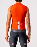 CASTELLI Cycling sleeveless jersey - ENTRATA VI - grey/orange