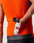 CASTELLI Cycling sleeveless jersey - ENTRATA VI - grey/orange