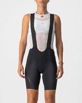 CASTELLI Cycling bib shorts - VELOCISSIMA 3 LADY - black