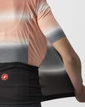 CASTELLI Cycling short sleeve jersey - DOLCE LADY - grey/black/pink