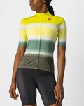 CASTELLI Cycling short sleeve jersey and shorts - DOLCE LADY - green/black/yellow