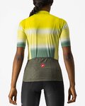 CASTELLI Cycling short sleeve jersey and shorts - DOLCE LADY - green/black/yellow