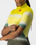 CASTELLI Cycling short sleeve jersey - DOLCE LADY - green/yellow