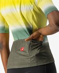 CASTELLI Cycling short sleeve jersey - DOLCE LADY - green/yellow