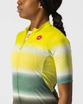 CASTELLI Cycling short sleeve jersey - DOLCE LADY - green/yellow