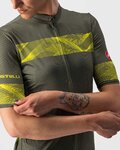 CASTELLI Cycling short sleeve jersey - FENICE LADY - yellow/green