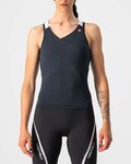 CASTELLI Cycling sleeveless jersey - SOLARIS LADY - black/white