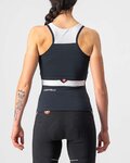 CASTELLI Cycling sleeveless jersey - SOLARIS LADY - black/white