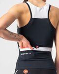 CASTELLI Cycling sleeveless jersey - SOLARIS LADY - black/white