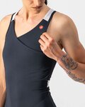 CASTELLI Cycling sleeveless jersey - SOLARIS LADY - black/white