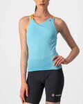CASTELLI Cycling sleeveless jersey - SOLARIS LADY - light blue
