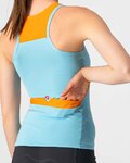 CASTELLI Cycling sleeveless jersey - SOLARIS LADY - light blue