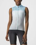 CASTELLI Cycling sleeveless jersey - VELOCISSIMA LADY - blue