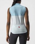 CASTELLI Cycling sleeveless jersey - VELOCISSIMA LADY - blue