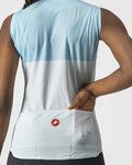 CASTELLI Cycling sleeveless jersey - VELOCISSIMA LADY - blue