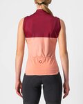 CASTELLI Cycling sleeveless jersey - VELOCISSIMA LADY - bordeaux/pink