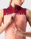 CASTELLI Cycling sleeveless jersey - VELOCISSIMA LADY - bordeaux/pink