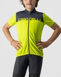 CASTELLI Cycling short sleeve jersey - NEO PROLOGO KIDS - yellow/blue