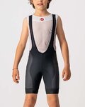 CASTELLI Cycling bib shorts - COMPETIZIONE KIDS - black/white