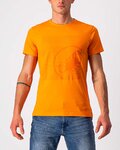 CASTELLI Cycling short sleeve t-shirt - SCORPION TEE - orange