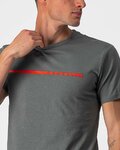 CASTELLI Cycling short sleeve t-shirt - VENTAGLIO TEE - grey