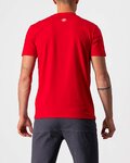 CASTELLI Cycling short sleeve t-shirt - MAURIZIO TEE - red