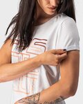 CASTELLI Cycling short sleeve t-shirt - BELLAGIO TEE LADY - white