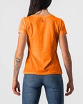 CASTELLI Cycling short sleeve t-shirt - BELLAGIO TEE LADY - orange