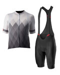 CASTELLI Cycling short sleeve jersey and shorts - A TUTTA - anthracite/black/grey/white