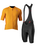 CASTELLI Cycling short sleeve jersey and shorts - ENDURANCE ELITE - orange/black