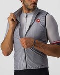 CASTELLI Cycling gilet - ARIA - silver